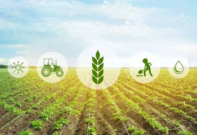 Illustration of climate-smart farming practices and resources